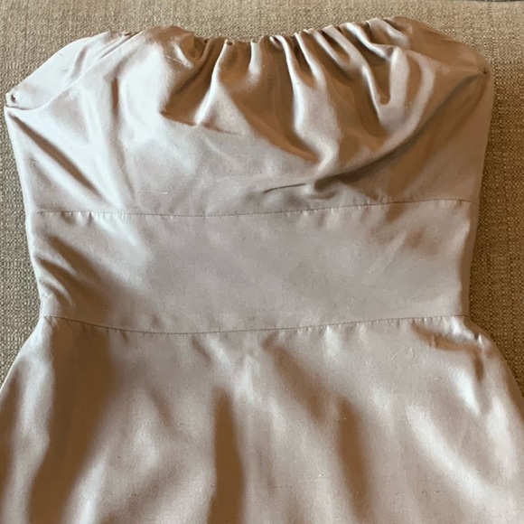 Lynn Lugo Champagne-Colored Strapless Dress - Picture 4 of 9